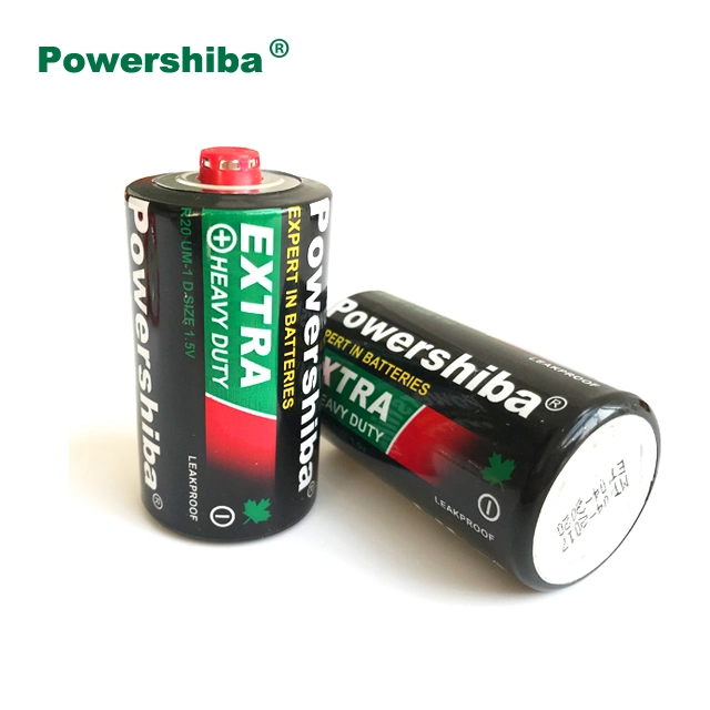 High Performance Primary Battery R20 D Size Battery with Duration Time 500min