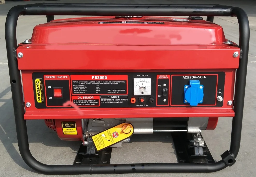 China Factory 2500 2.5kw 3kw 2kw 168f-1 Portable Petrol Gasoline Generator